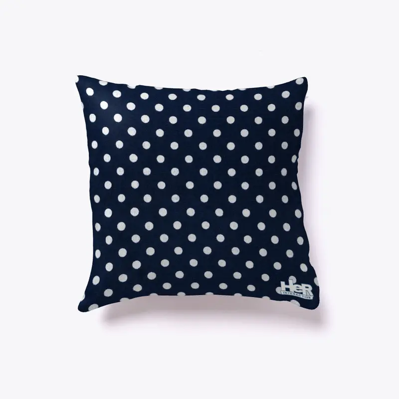 Nancy Drew: Polka Dot Blue Pillow